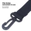 Adjustable Shoulder Strap Black Nylon Strap with Plastic Clips for Urine Drainage Catheter Bags