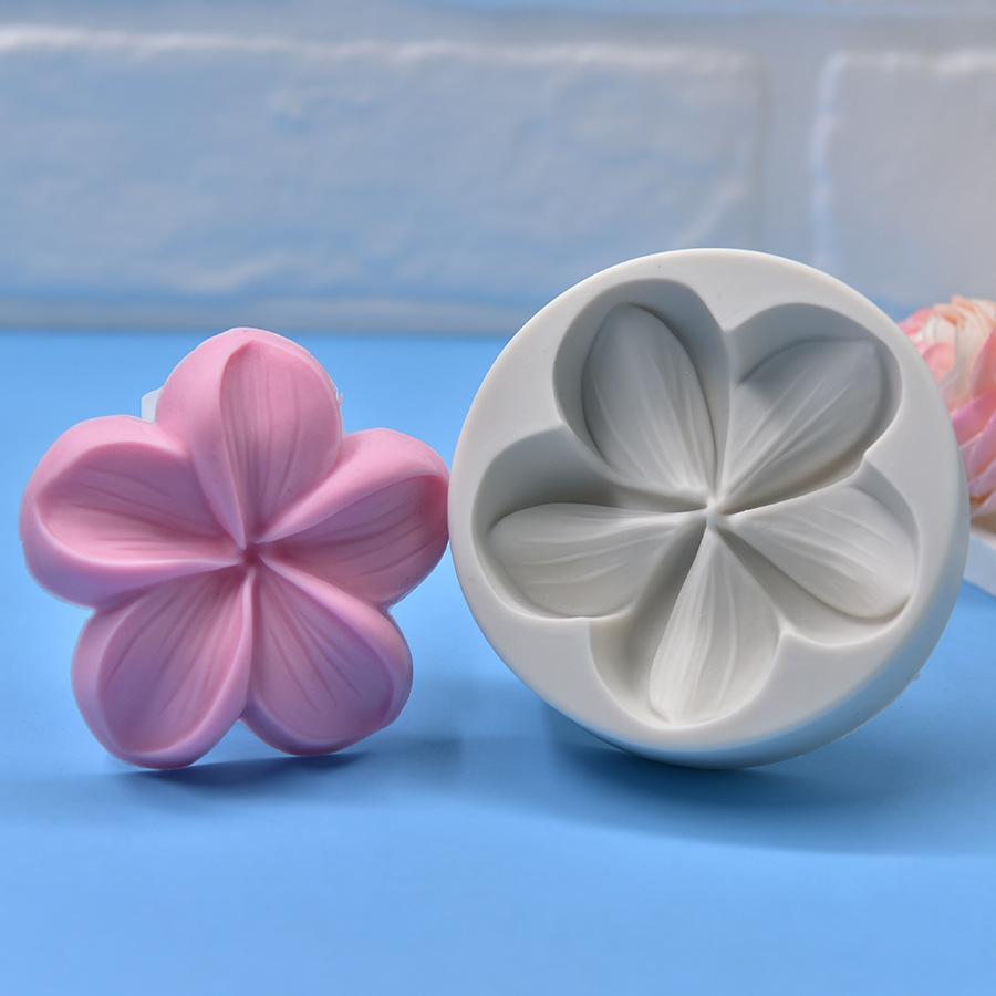 Flower Silicone Mold Fondant Cake Decorating Tool Sugarcraft Chocolate Candy Clay Gumpaste Mold Soap Mold Cupcake Baking Tool