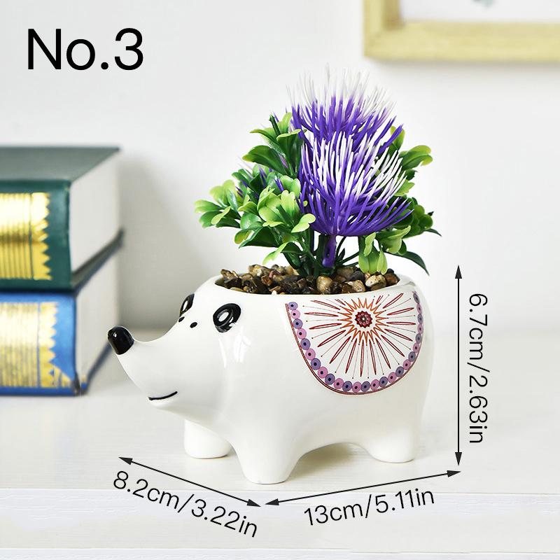 

Милый ежик сочный горшок, керамический цветочный горшок, кашпо, домашний декор, украшение для дома, настольные украшения, бонсай, горшок для растений No.3