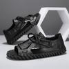 Summer Men Sandals Genuine Leather Mens Casual Shoes Outdoor Men Leather Sandals For Men Beach Shoes Roman Mens Shoes