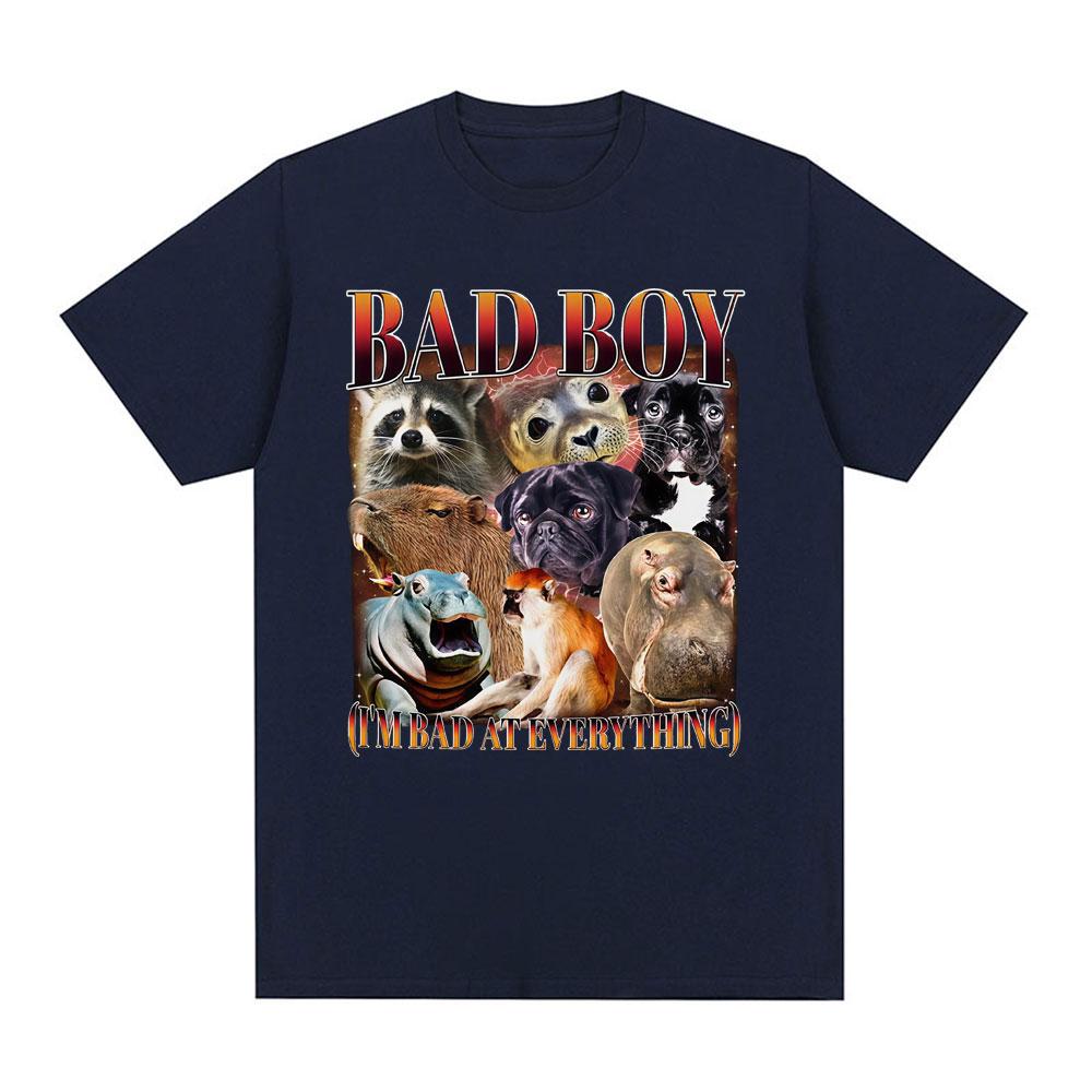 Funny Raccoon Capybara Hippo Meme 100cotton Unisexs shirt ONeck Short Sleeve Harajuku Womens summer fashion oversized Tshirt