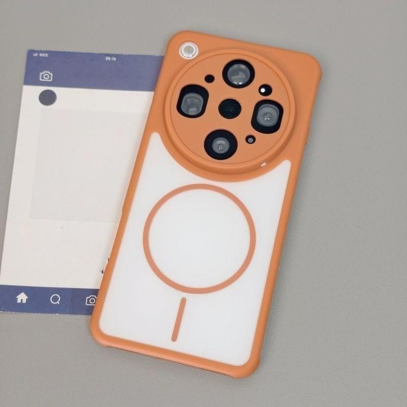 Phone Cases OPPO,Full coverage shockproof matte case with thin magnetic ring & side heat dissipation oppo findx9ultra