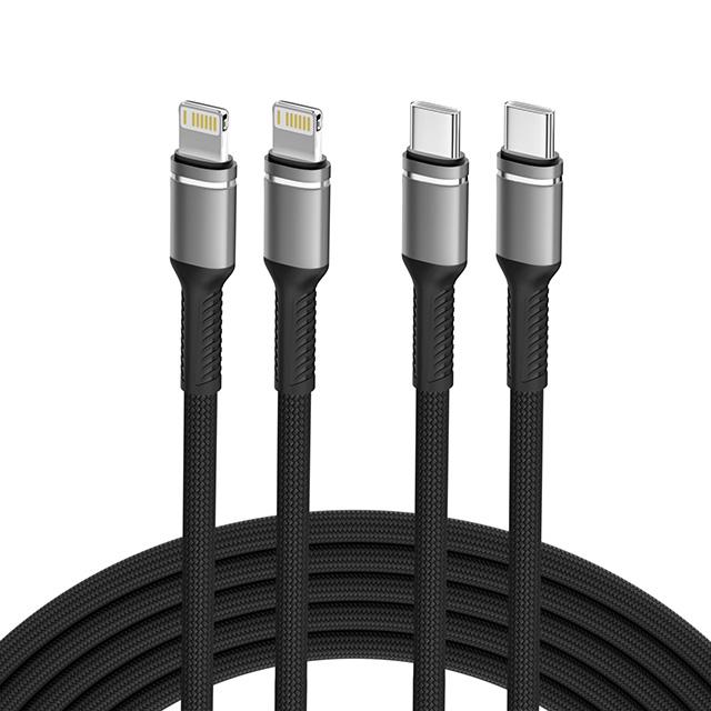 Fast Charging Lightning Cable PD MFI USB C to Lightning Wire for 14 13 12 11 Pro Max 6 7 8 Plus SE Nylon Braided 20W Line