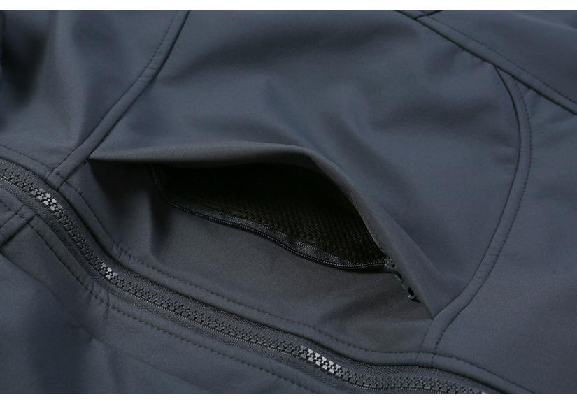 Little Bird's Men's Soft Shell Jacket with Velvet Lining - Autumn/Winter Windproof Waterproof Hiking Coat