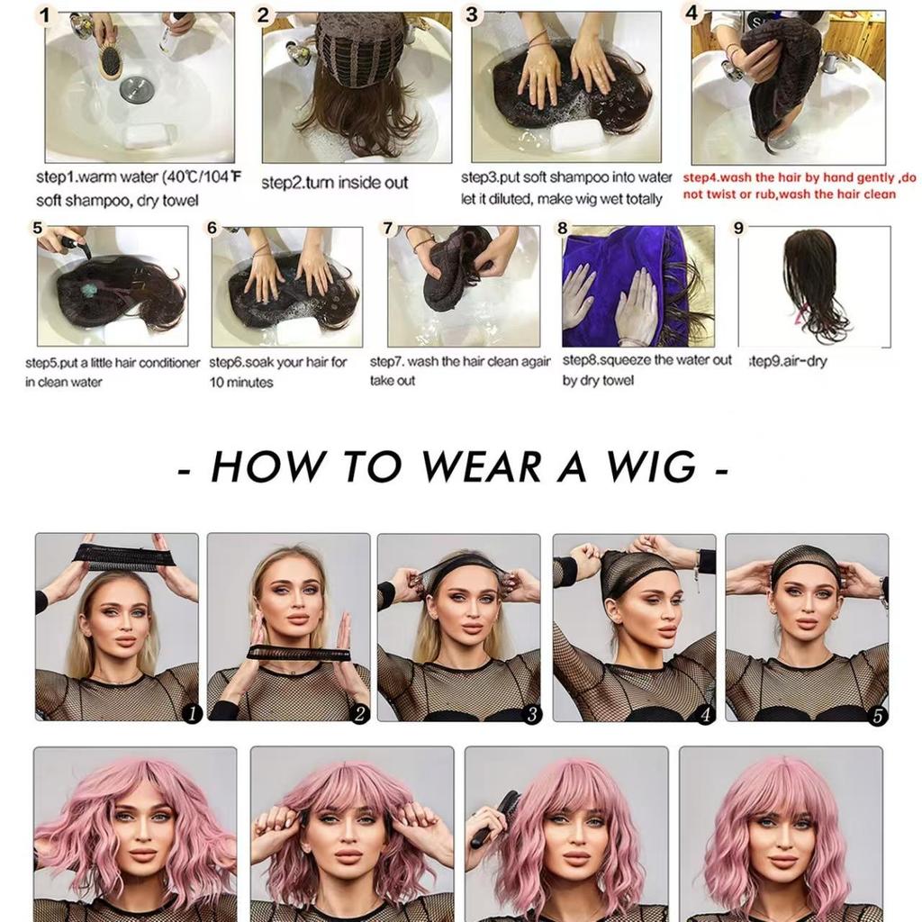 20 Inch Long Layered Cut Wigs for Women, Gorgeous Fluffy Wigs, Synthetic Full Machine Wigs for Party, Daily Use, Synthetic Fiber Wig