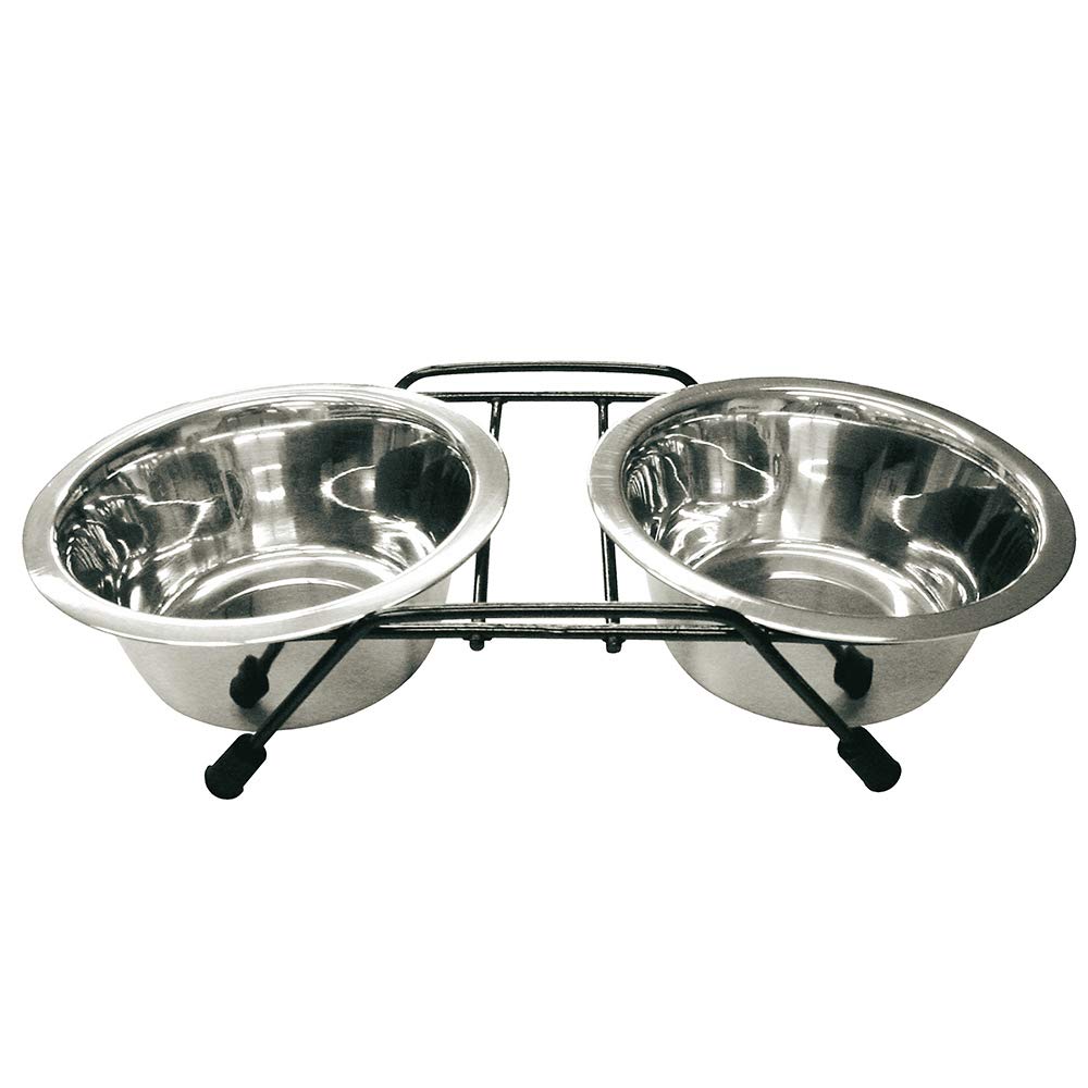Marukanpet twin tableware for dogs and cats M DC-36