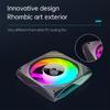 12x12cm Universal Computer Fan Addressable ARGB Asynchronous Light Support Silents PWM Technology Mirror Finish