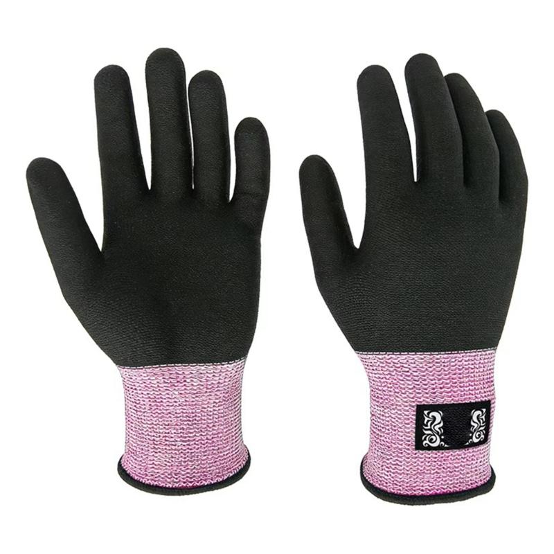 

1 Pair Anti Static Microfiber Gloves For Car Window Tint Film Application With Enhanced Grip And Comfort Cut Resistant розовый