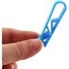 16PCS Garbage Can Clip Plastic Non Slip Fixing Clip Simple Clip Holder Blue 56.8x10.4mm Used for Hotel Restaurant Family Kitchen Garbage Bag Clip