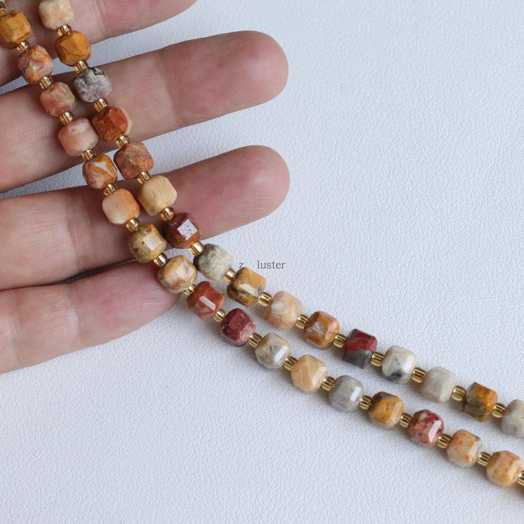 6mm Faceted Natural Crystal Gemstone Beads for DIY Jewelry & Hair Accessories