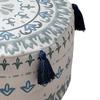 Handmade Unstuffed Pouf Cover Footstool for Bedroom Living Room Decoration