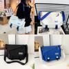 Large Capacity Crossbody Bag For Women With Canvas Material And Vintage Style