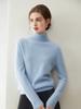 Women's High-Neck 100% Cashmere Sweater - New Long-Sleeved Knitwear for Winter