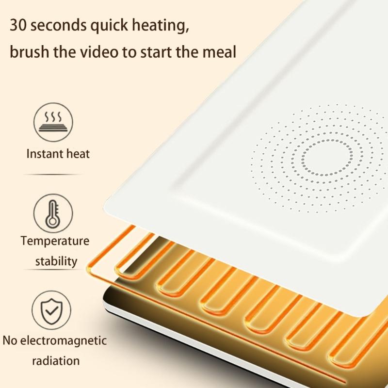 Connectable Heating Plate 80W Per Unit 12 Hour Timer ABS Metal Construction Space Efficient Kitchen Essential