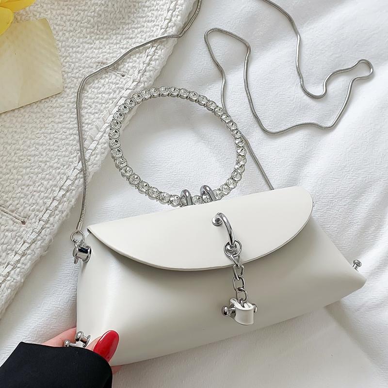 

Новая женская сумка для ужина, модное кольцо, блестящая ручка с бриллиантами, изысканный замок, сумка через плечо, роскошная элегантная женская сумочка