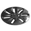 4 Pcs 19in Wheel Hub Cover Cap Fully Wrap Hubcap Rim Protector Trim Replacement for Tesla Model Y 2020‑2023 Carbon