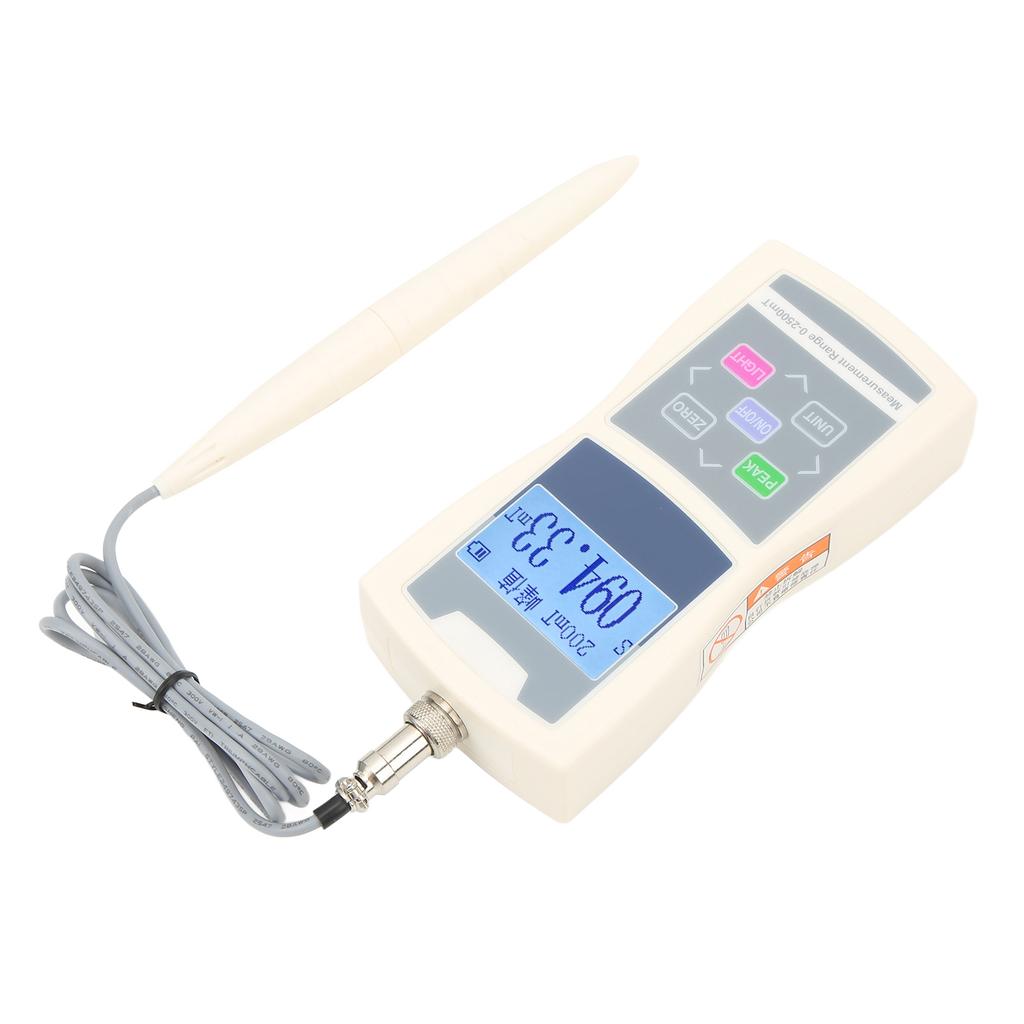 Handheld Magnetic Field Tester 0 to 2500mT Portable Backlit Display Digital Tesla Meter