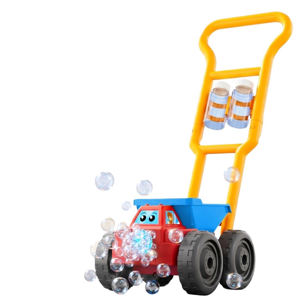 160ML Bubble Machine Bubble Gun with Push Handle Multifunctional Automatic Bubble Blower Bubble Maker for Toddlers and Children Outdoor Play