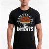 Camping Is Intents  Camping Tent TShirt Summer Casual Cotton Tee Oversized Streetwear Tops Vintage Graphic Print