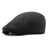 Unisex Suede Beret: Solid Color, British Style, Warm Duckbill Cap for Spring & Autumn