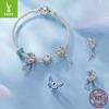 Dream Galaxy Dream Catcher Beaded Diy Bracelet Accessories S925 Sterling Silver Jewelry Accessories