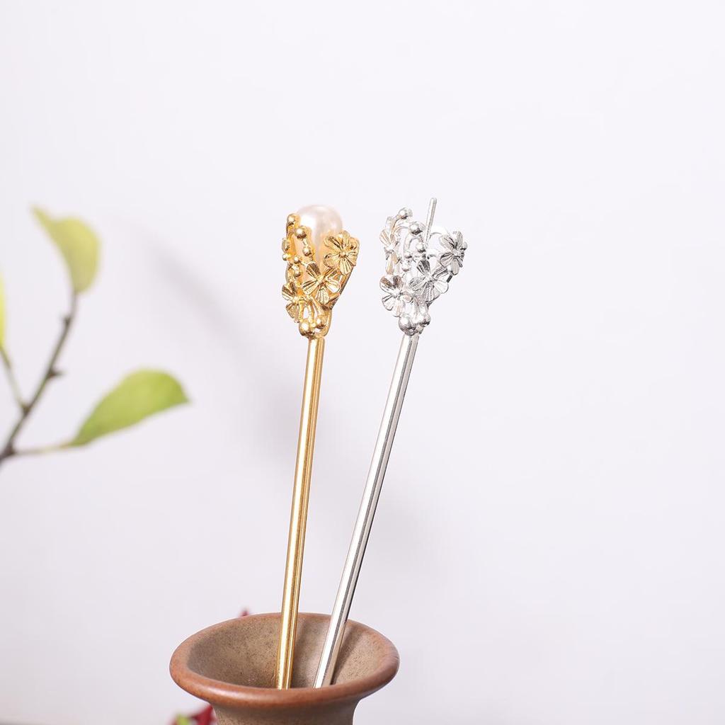 5cm Copper Hairpin Base U-Pin Material for DIY Hair Jewelry