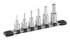 Tone HH306 Hexagonal Socket Set Includes 6 Pieces (with Holder), 9.5mm (3/8") Drive,