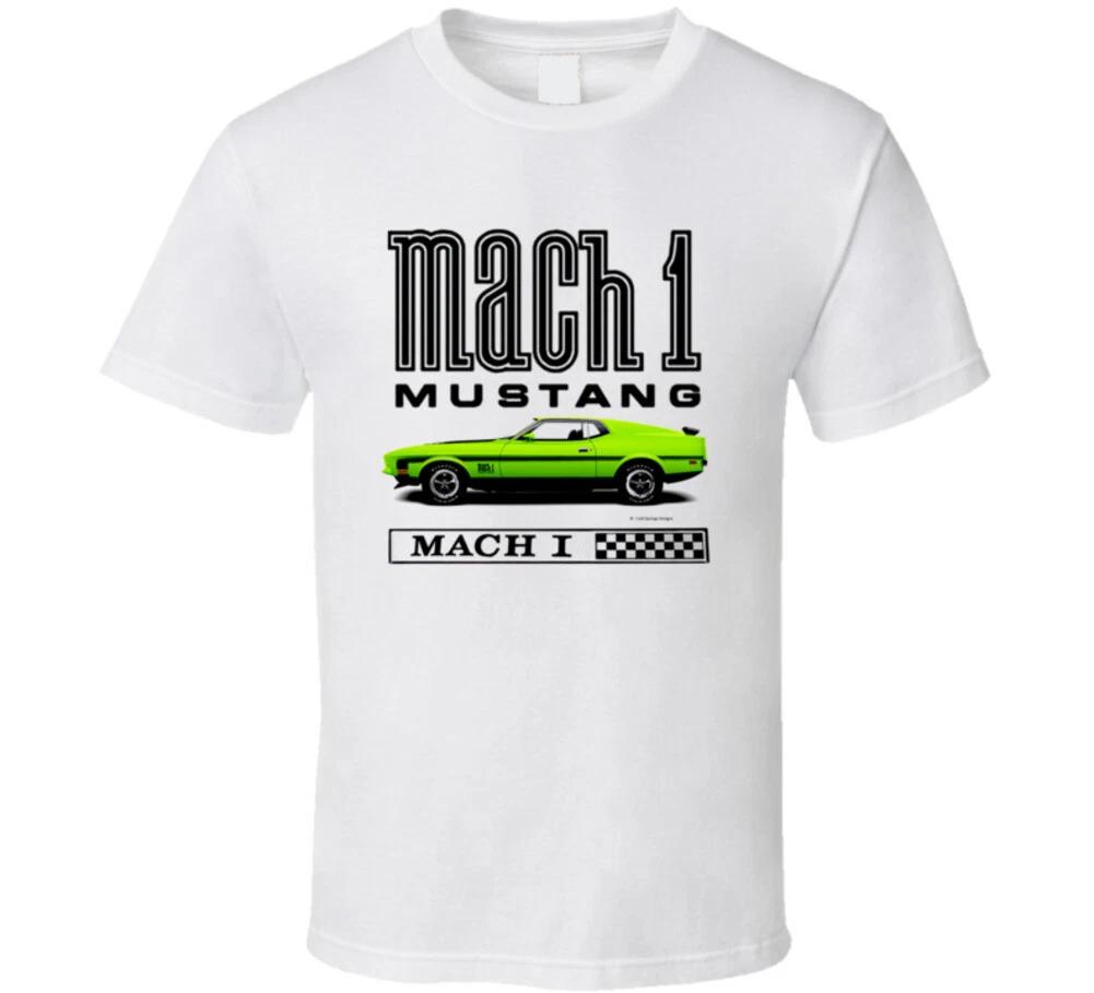 72 Mach 1 Mustang Muscle Car Gift Pony Grabber Green T Shirt XL