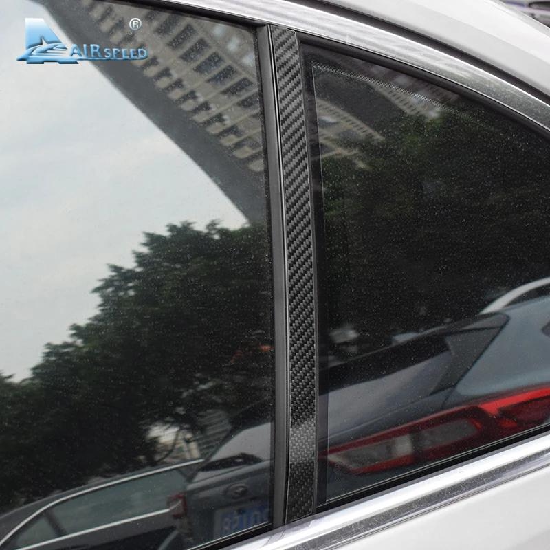 Carbon Fiber Style Interior Sticker for BMW 1 Series F20 2011-2017 Window B Pillar Trim