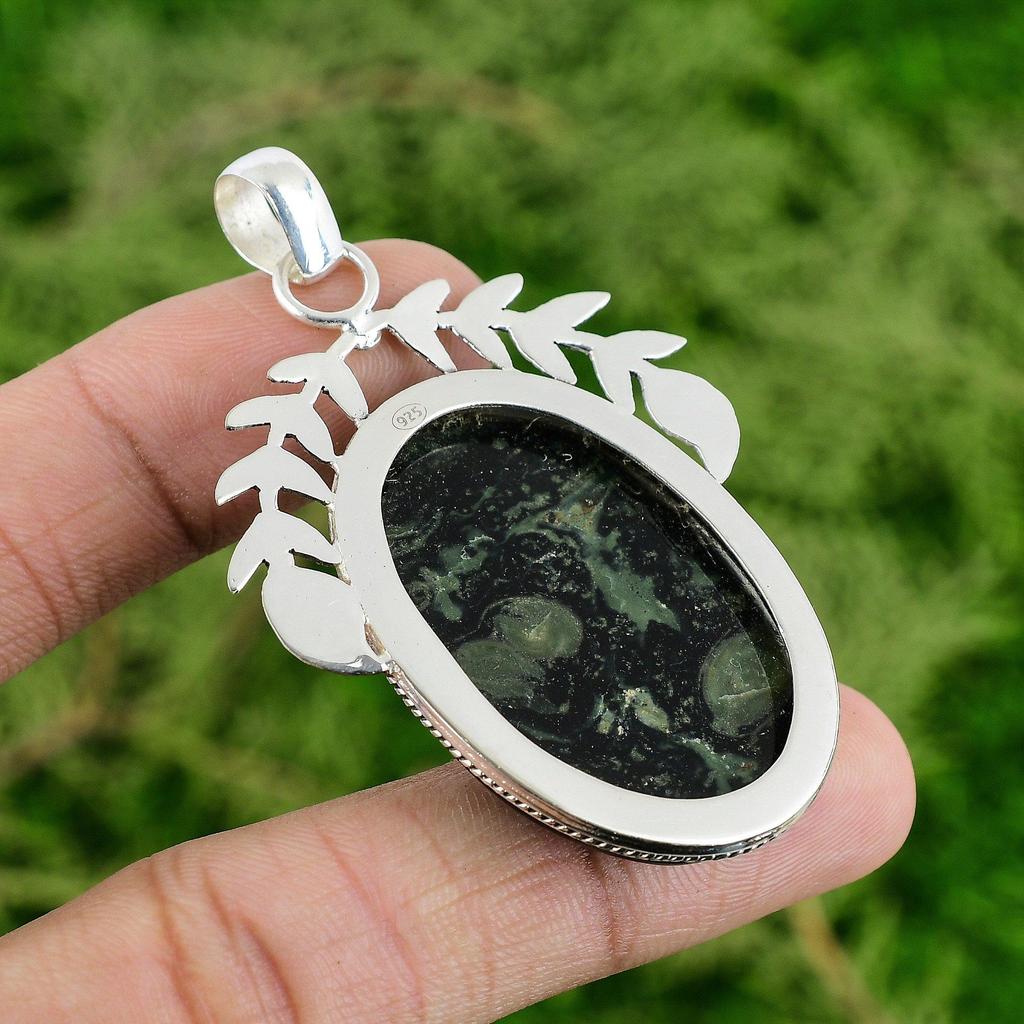 Daughters Day Deal 925 Silver Kambaba Jasper Gemstone Sister New Pendant Jewelry