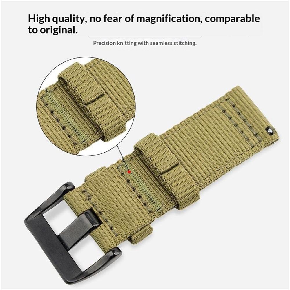 20mm Woven Nylon Watch Band For Huawei Watch GT 3 Pro 43mm Pin Buckle Strap