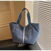 Simple literary tote bag women's spring leisure large-capacity shoulder bag commuter versatile underarm bag