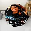 Parapluie Automatique Impression Michael Jackson, Armature en Fer à 8 Baleines, Poignée en Plastique, Convient pour les Voyages en Plein Air et le Quotidien, Cadeau Idéal