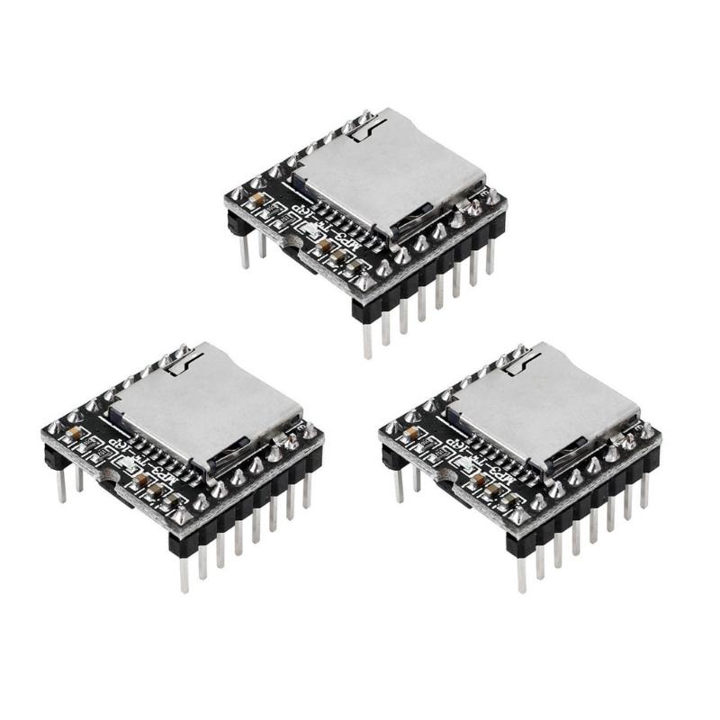 3Pcs For DFPlayer Mini MP3 Player Module TF Card U Disk DFPlayer Module MP3 Voice Development Board Mini MP3 Player Module