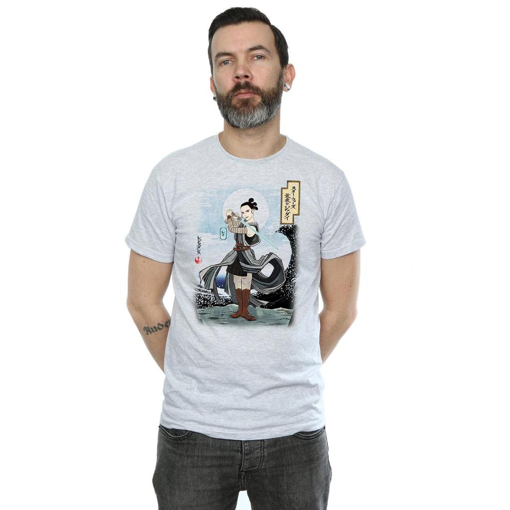 STAR WARS Mens The Last Jedi Japanese Rey T-Shirt