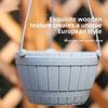 Grey Brown Hanging Flower Pots Self Watering Plant Flowerpot High Quality Planter  Balcony Decor