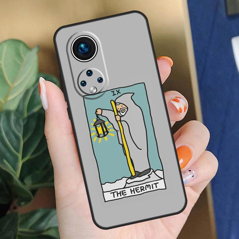 

The Hermit Tarot Card Case For Honor X8b X9b X9a X8a X8 X9 X9c 50 70 90 Lite Honor 200 Pro Magic 7 5 6 Lite Cover Honor 50 Lite