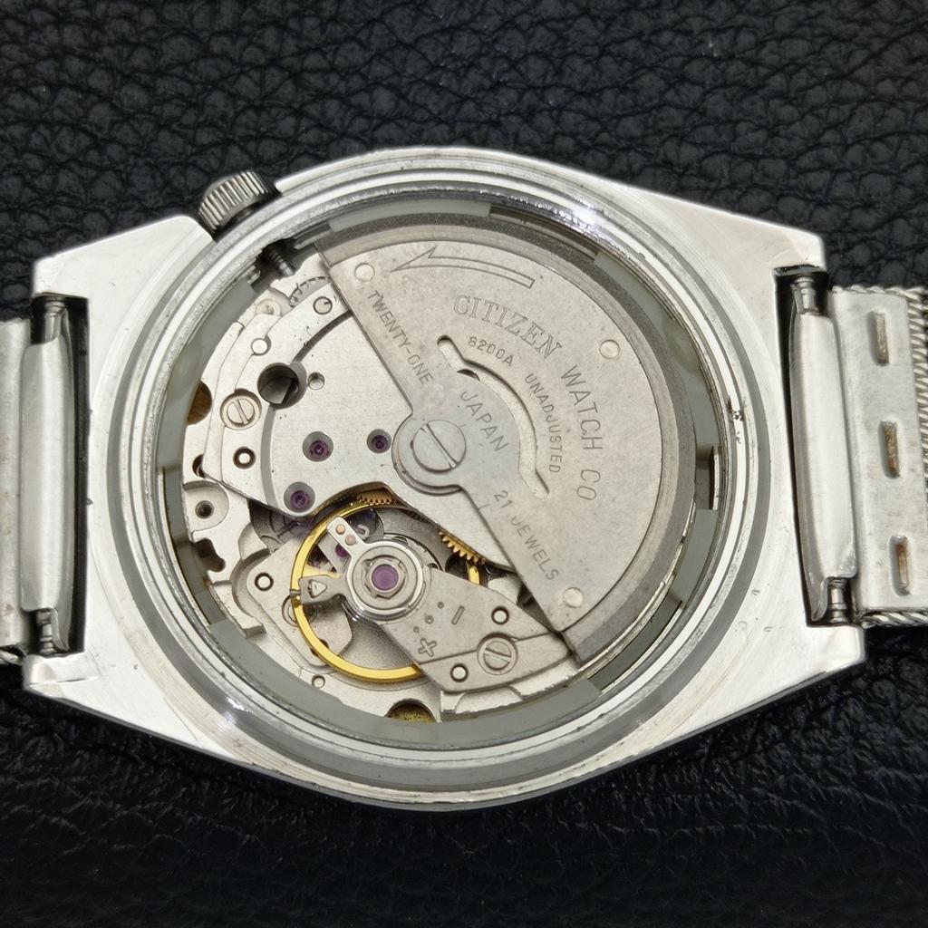 Citizen AUTOMATICKÉ 8200 VINTAGE JAPONSKÉ PÁNSKÉ HODINKY S MODRÝM CIFERNÍKEM a500258-2 R151b-a500258