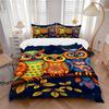 3pcs Colorful Owl Artwork Duvet Cover Set -Includes 1 Duvet Cover and 2 Pillowcases, No Quilt Core, All-Season Home Decor Yy251111195