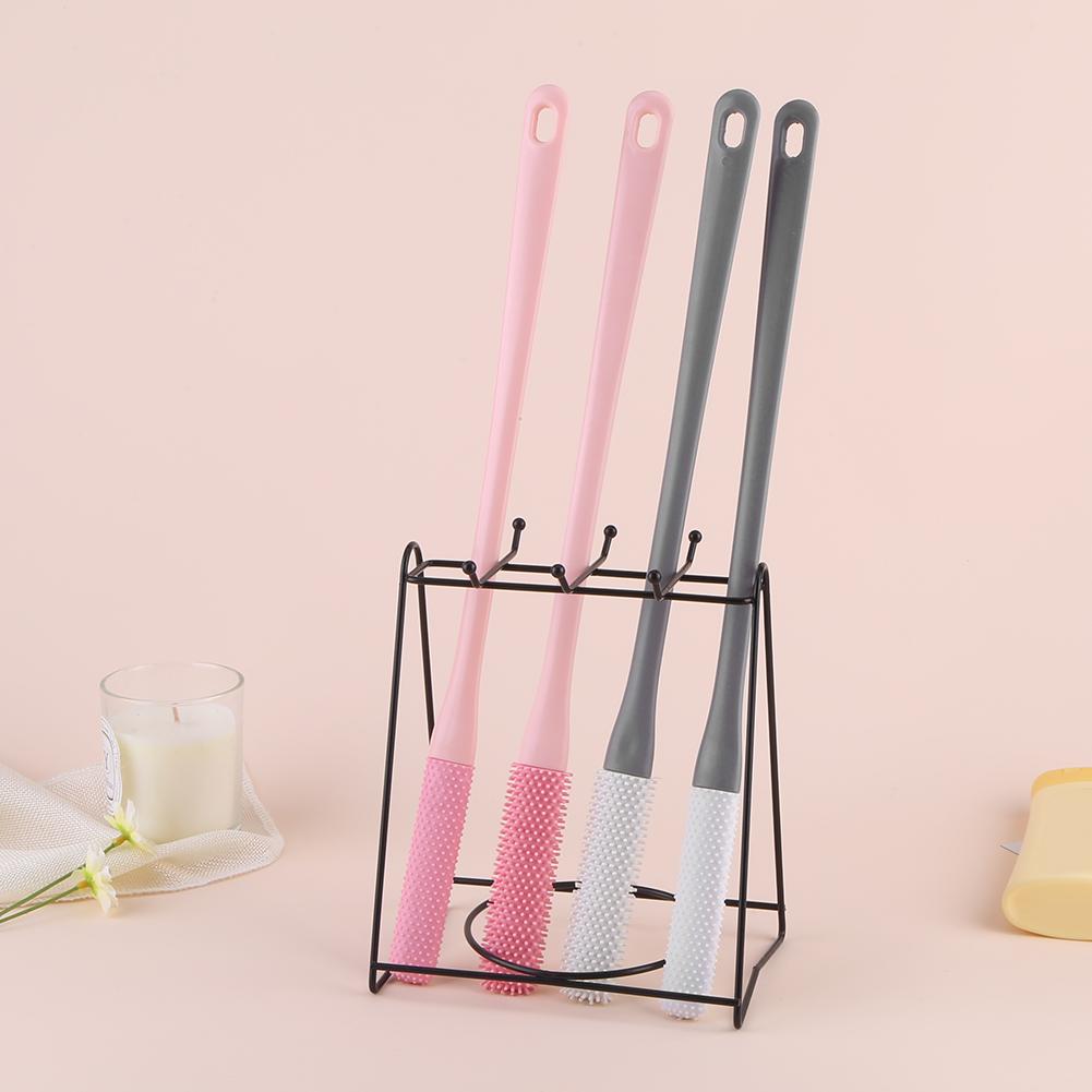 2Pcs Toe Cleaning Brush Silicone Foot Brush Exfoliation Lotion Applicator Feet Cleaner Scrub for Seniors Elderly Disabled