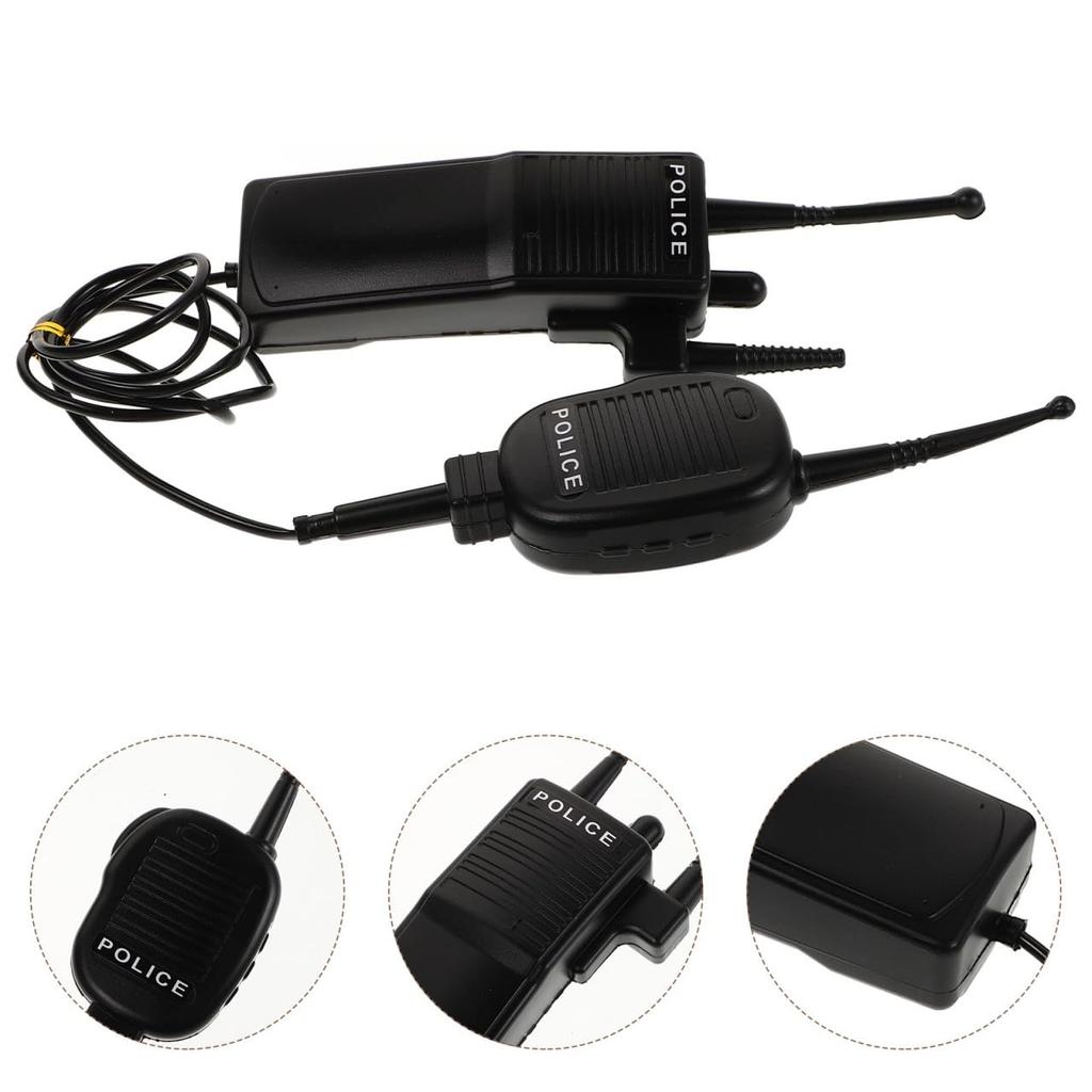 LEDMOMO Dummy Kids Toy Police Officer Cosplay Equipment Walkie-Talkie Radio, Prop,