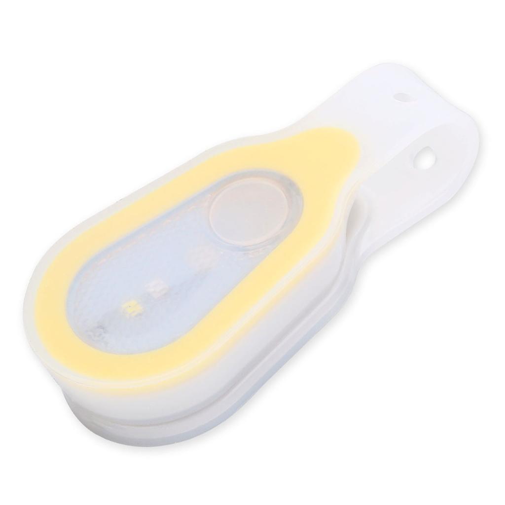 Waterproof Outdoor Portable LED Mini Night Light Running Button Silicone Clip Lamp