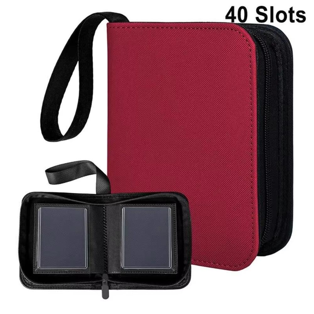Large Capacity Card Binder PU Leather Card Collection Holder Cool Anime Card Book Anime Game