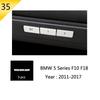 For BMW 5 Series F10 F11 2011-2016 Stainless Steel Cars Front Door Stereo Panel Speaker Decorative Cover Interior Accessories