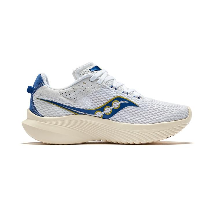SAUCONY Kinvara 14 Fabric Cushioning Breathable Low Top Running Shoes Women's White Blue S10823-136