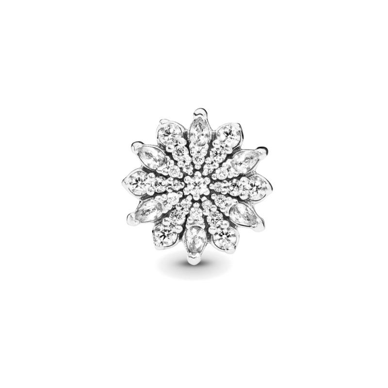 Pandora Ice Crystal Charm 925 Silver Necklace/Pendant Women s Silver 791764CZ серебряный