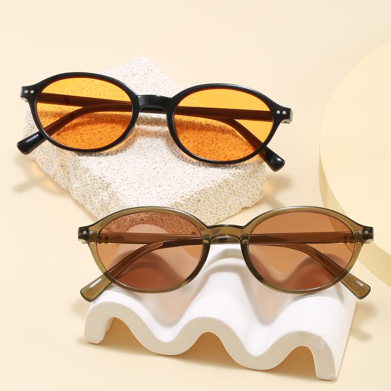 New Rice Nail Oval Frame Sunglasses Fashion Outdoor Sports Eyewear Classic Multi Color Simple Style  UV Protection Sun Glasses