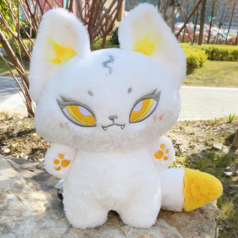 35cm Enthusiasm Wolf Plush Doll Gift Kawaii Emotion Wolf Stuffed Toys Plushies Doll Cute Wolf Toys For Girl Kawaii Room Decor