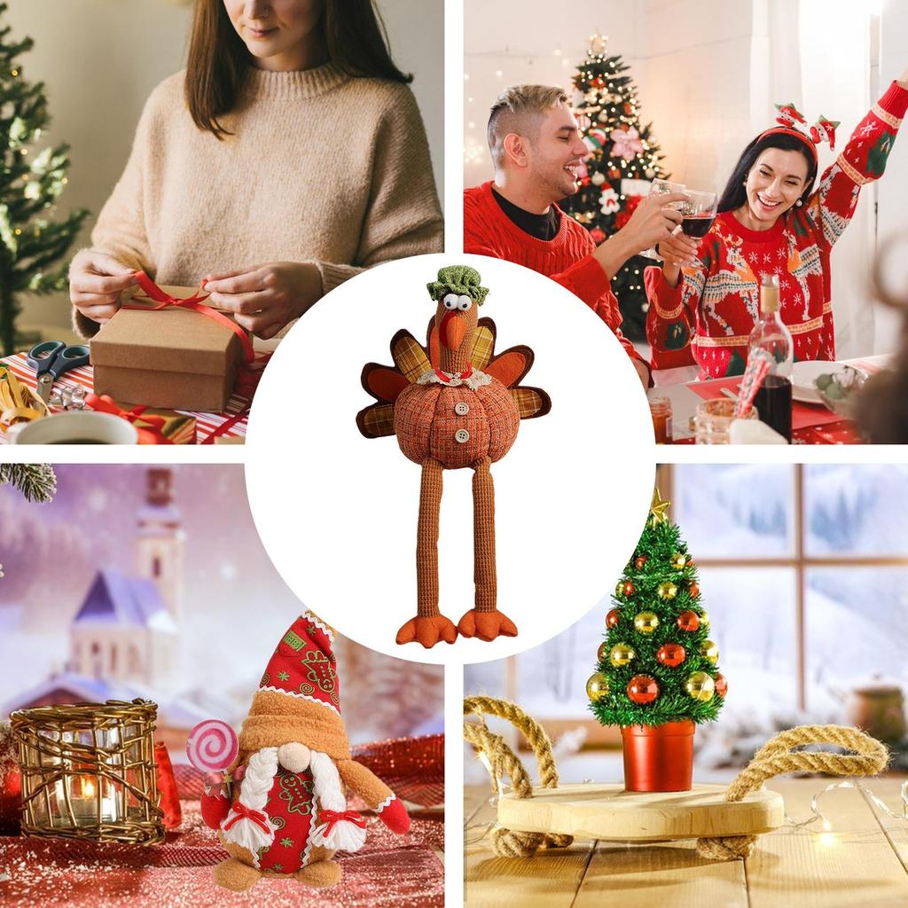 Thanksgiving Truthahnpuppe Thanksgiving Plüschdekoration Feierpartyzubehör Für Schreibtisch Wohnung Party Geburtstag Zimmer Schreibtisch