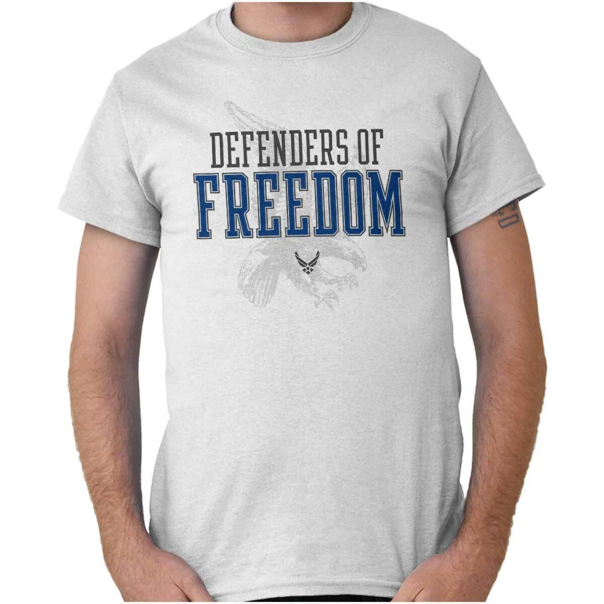 US Air Force Defenders of Freedom USAF Logo Womens or Mens Crewneck T Shirt Tee XL
